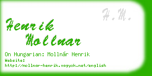henrik mollnar business card